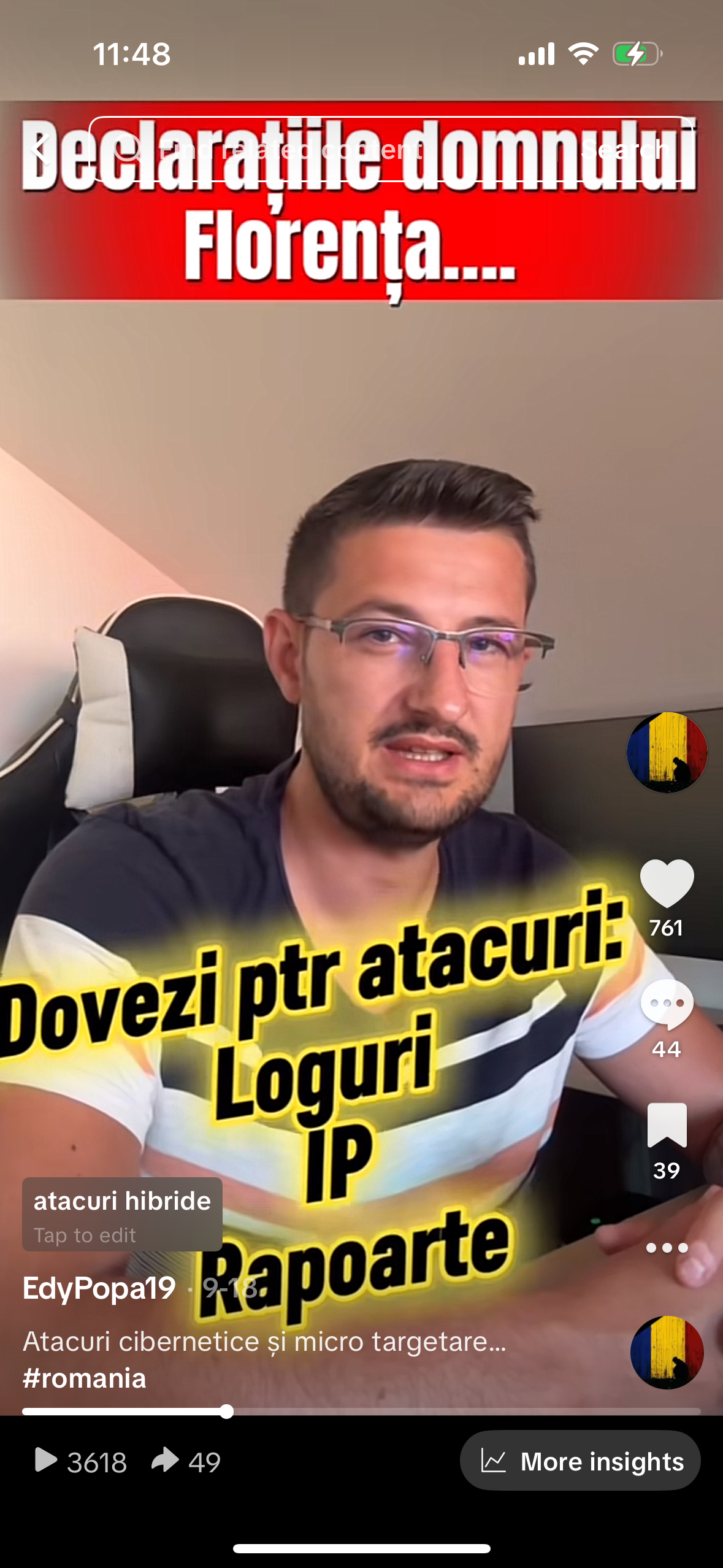 RealitateaTV – Rechizitoriu Dl. Calin Georgescu