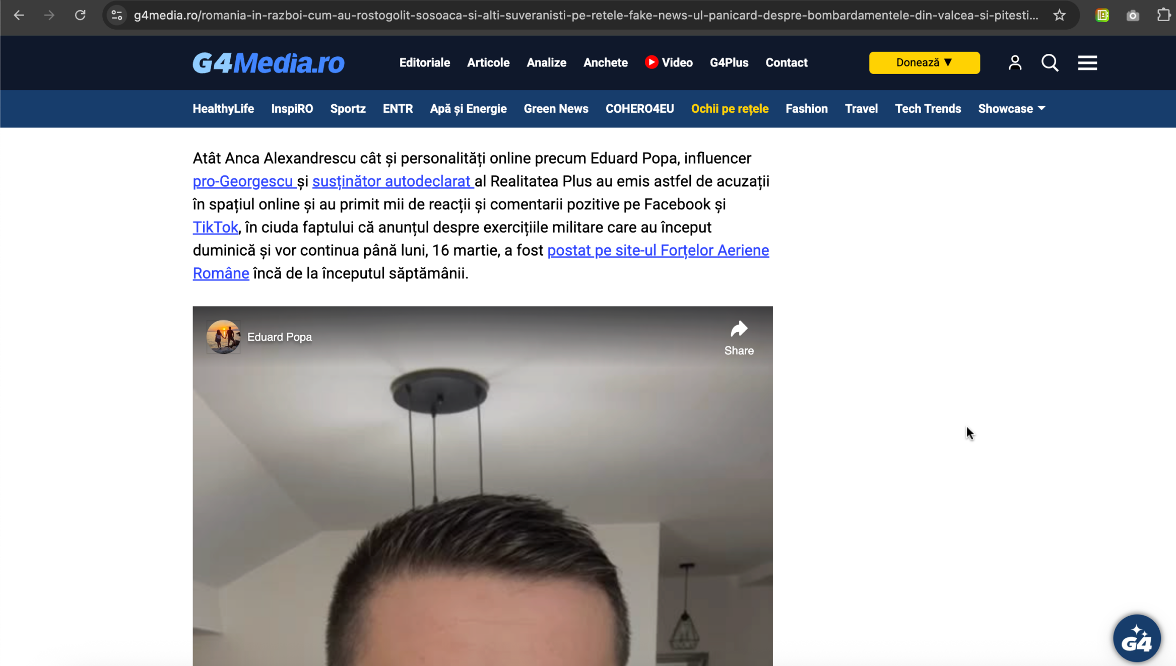 G4Media.ro – Acuza