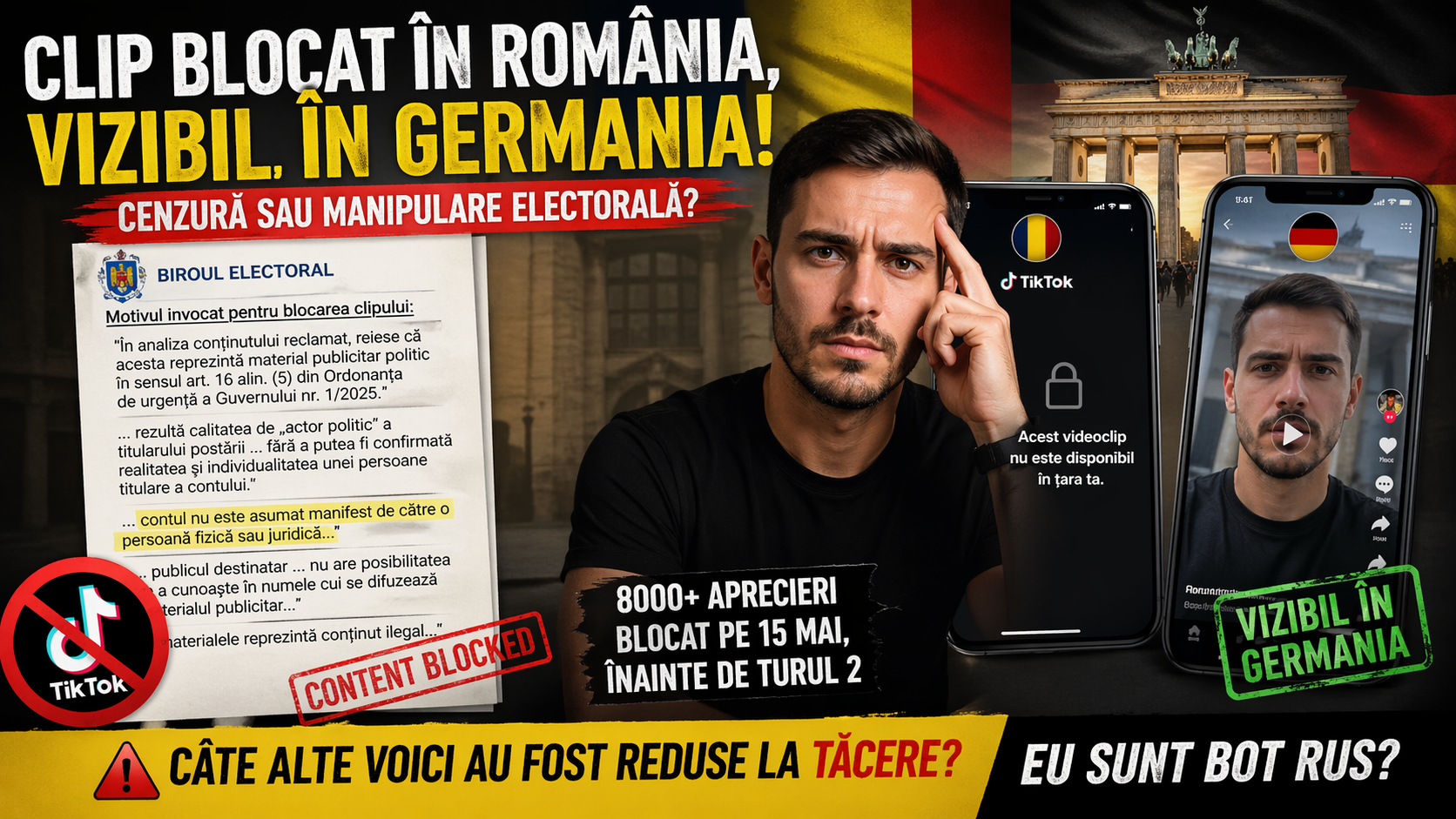 Cenzura, rușii și boții…
